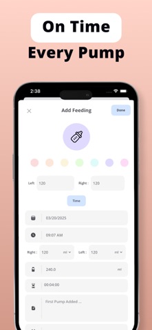 Breast Pumping Tracker - Lacta Screenshot 3 of 4