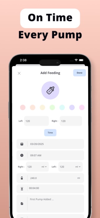 Breast Pumping Tracker - Lacta Screenshot 3 of 4