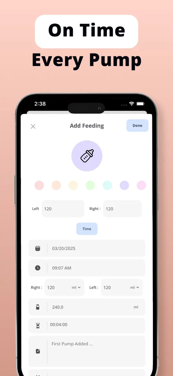 Screenshot #3 pour Breast Pumping Tracker - Lacta