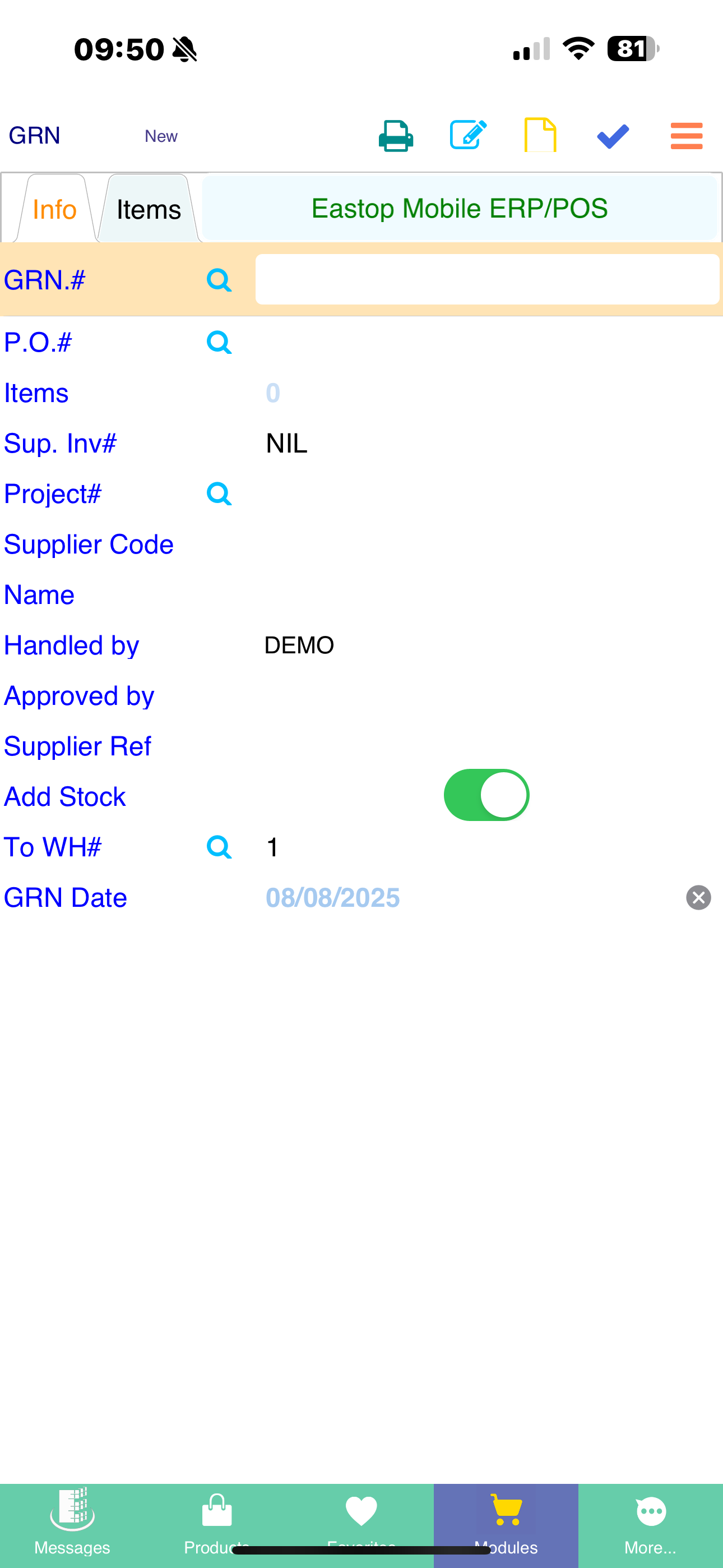 Eastop Mobile WMS System screenshot 6