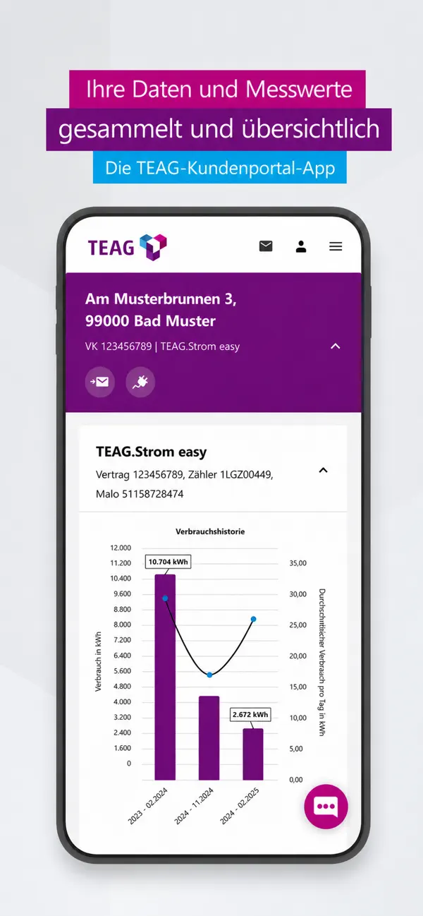 Screenshot #2 pour TEAG Kundenportal