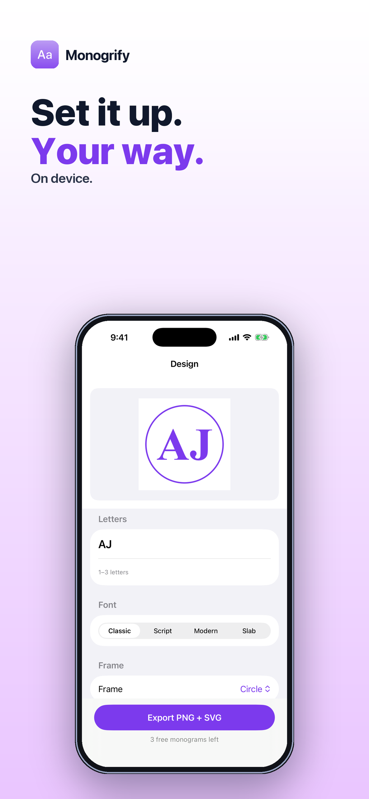 Monogrify: Monogram Maker screenshot 2
