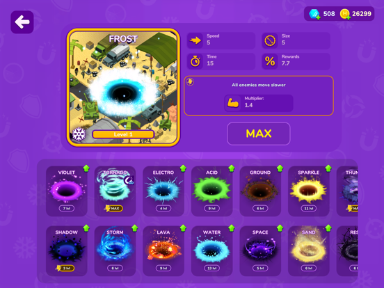 Holein. hole io blackhole game iPad screenshot 6 - Games app