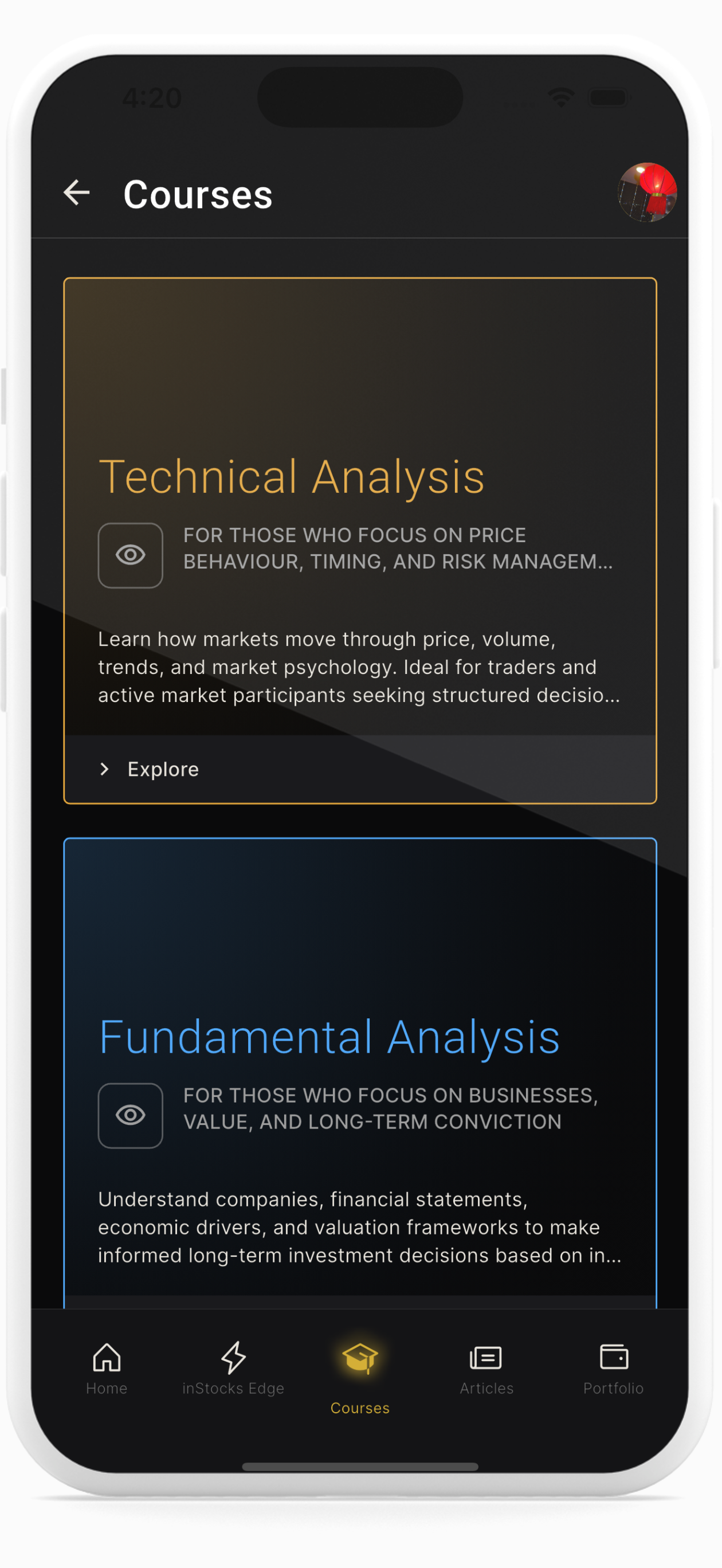 inStocks Training screenshot 4