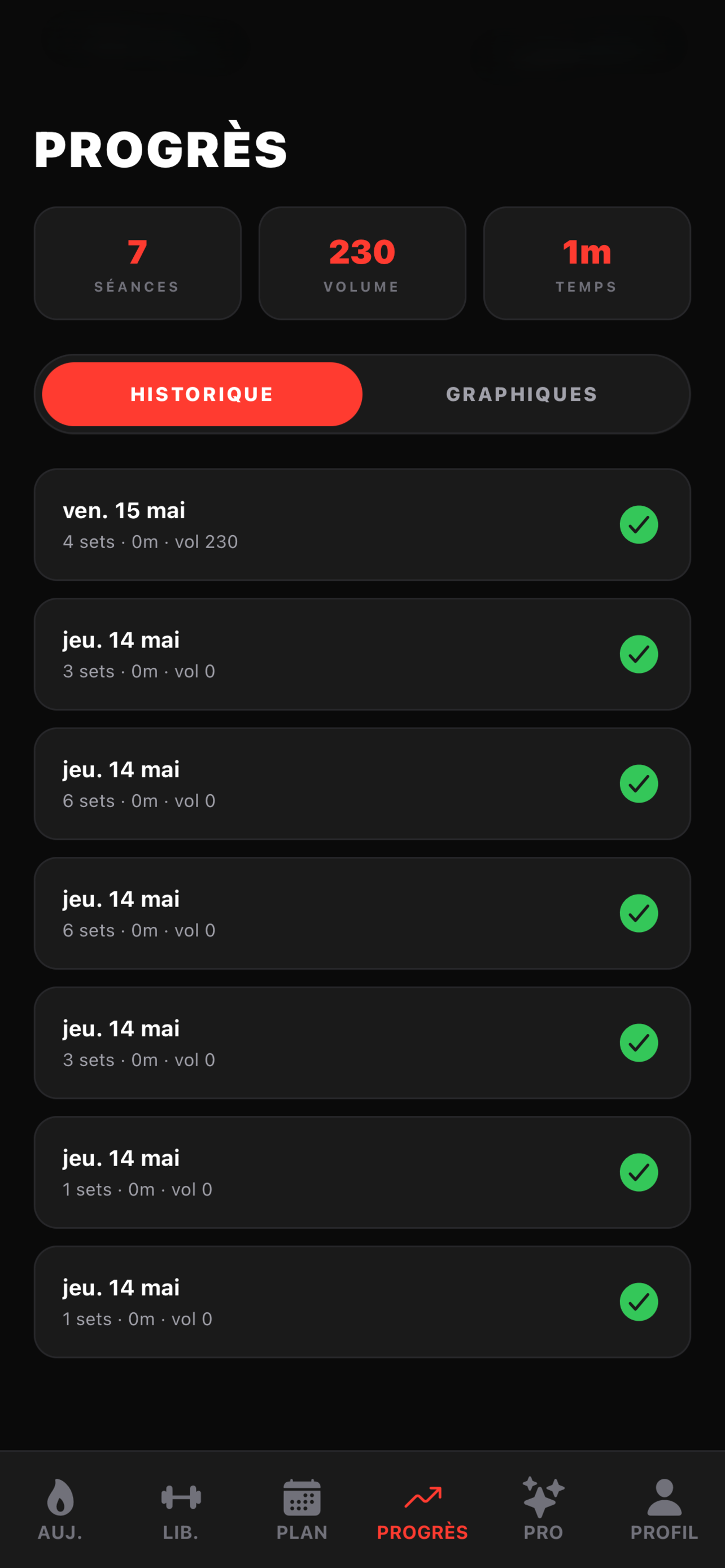Workout Session screenshot 2