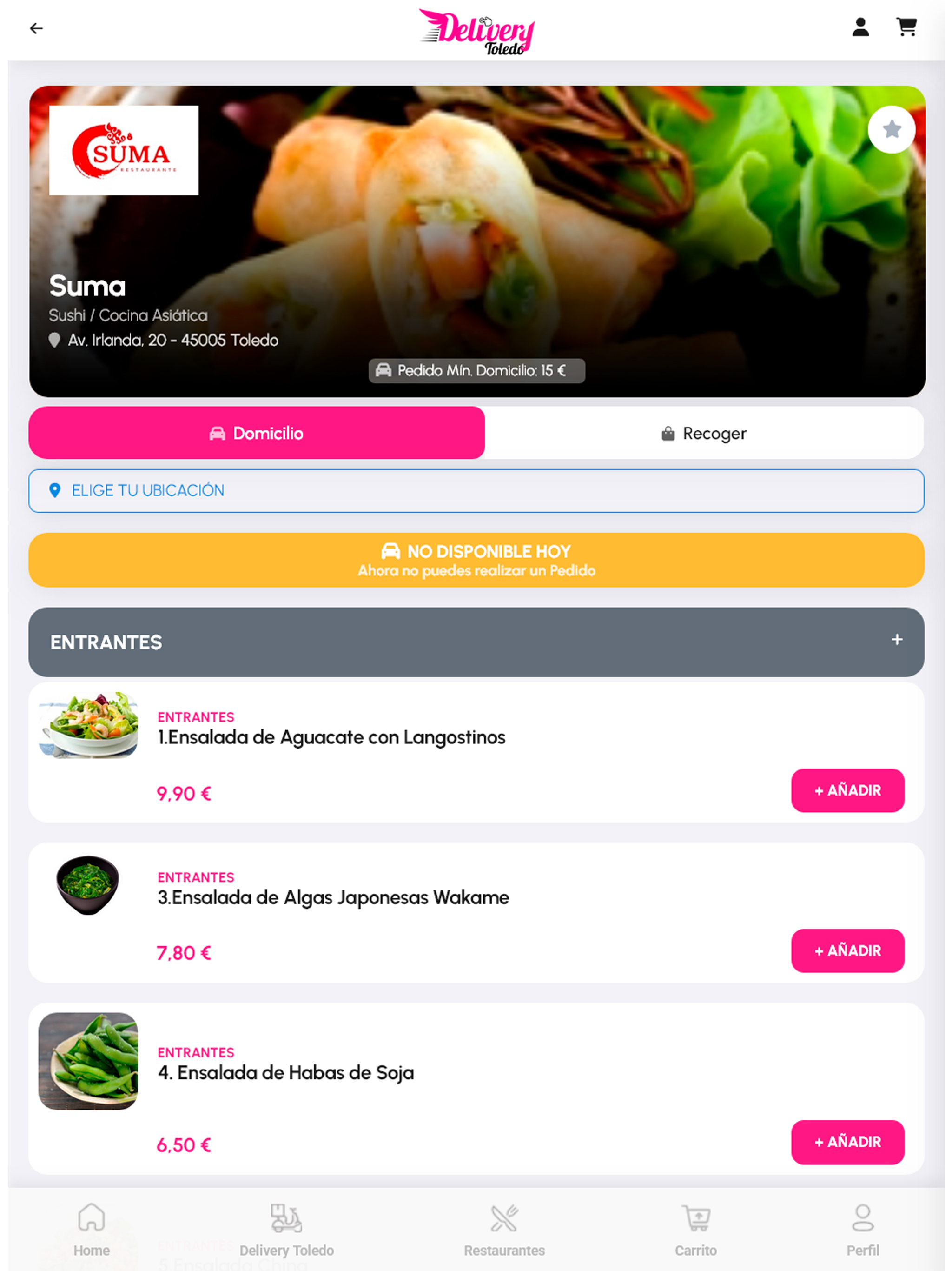 Delivery Toledo