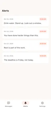 SelfPush: Future Reminders screenshot 2
