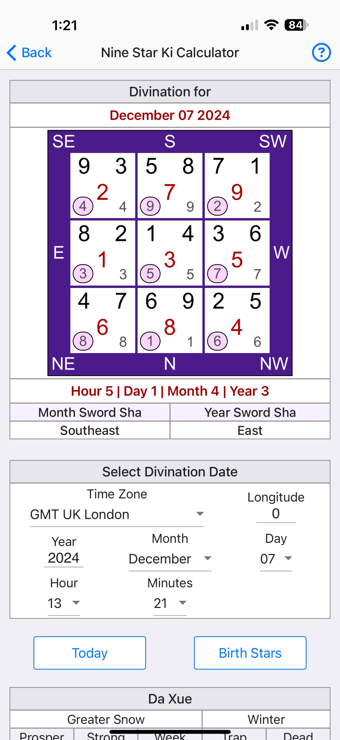 9 Star Ki Astrology Lite screenshot 6