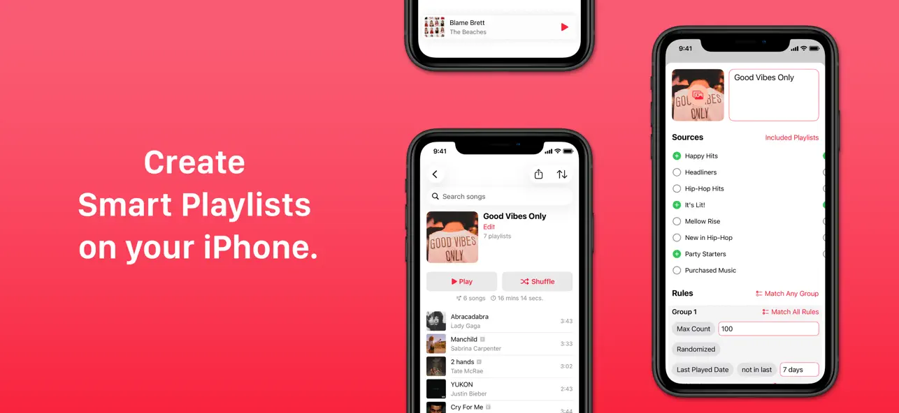 Screenshot #1 pour Miximum: Smart Playlist Maker