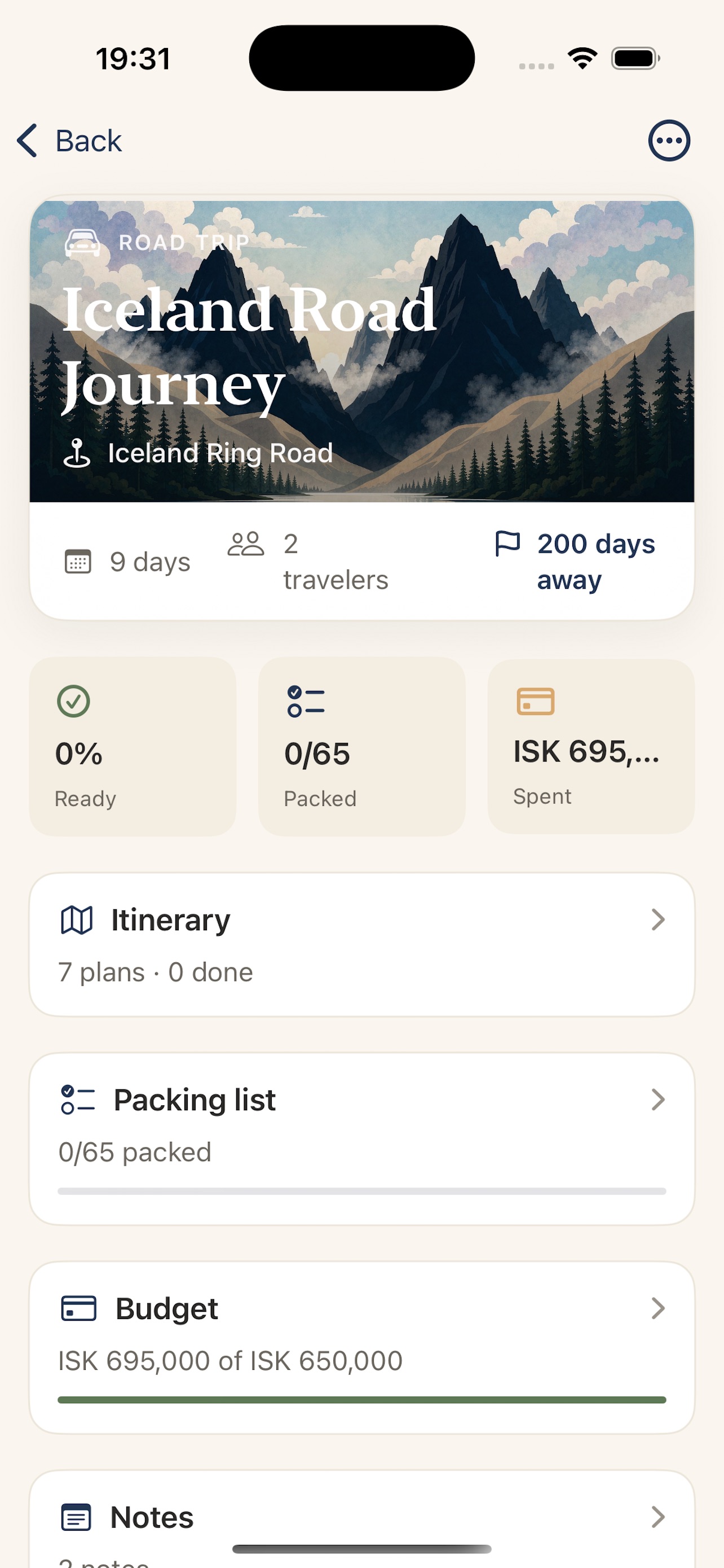 Screenshot 2 of Wanderlist - Offline planner