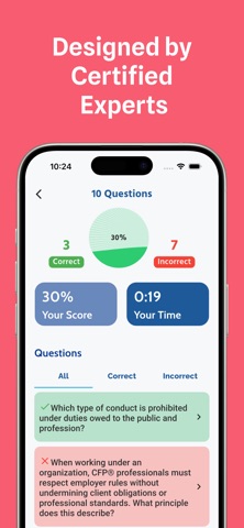 CFP Exam – Financial Planner screenshot