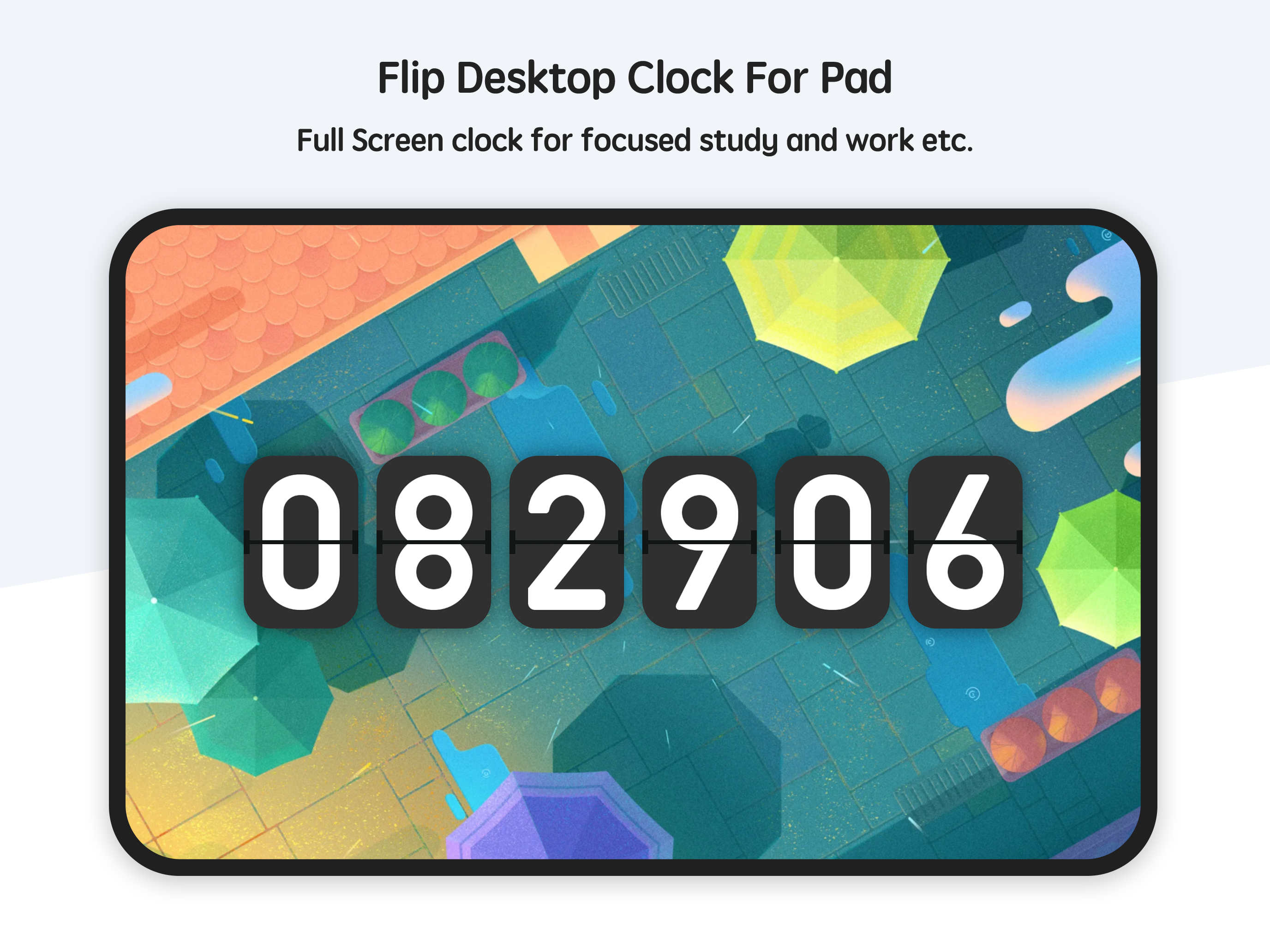 Flip clock & clock widget