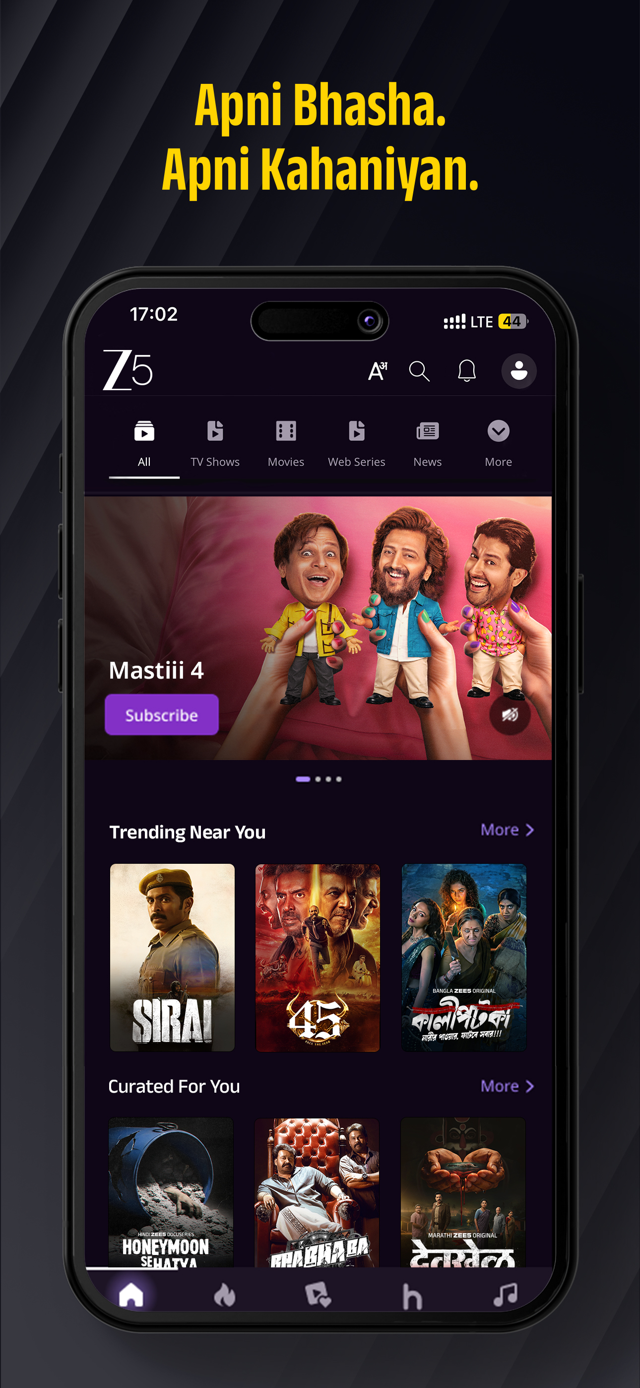 ZEE5 Movies, Web Series, Shows