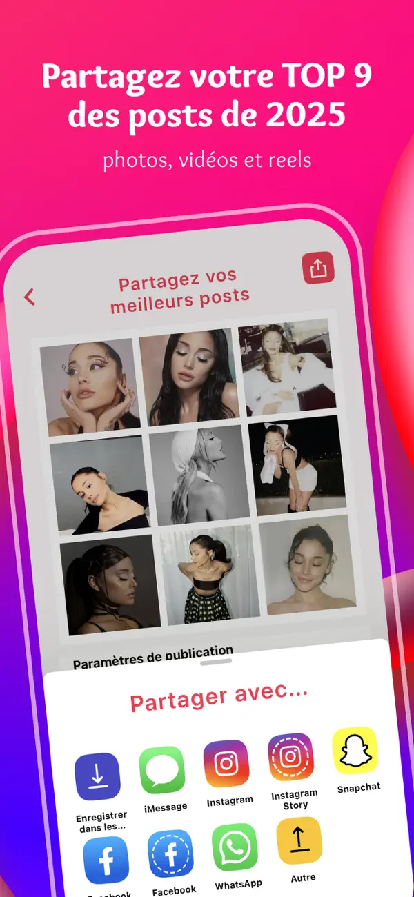 Screenshot #1 pour Top 9 Insta Photo Collage 2025