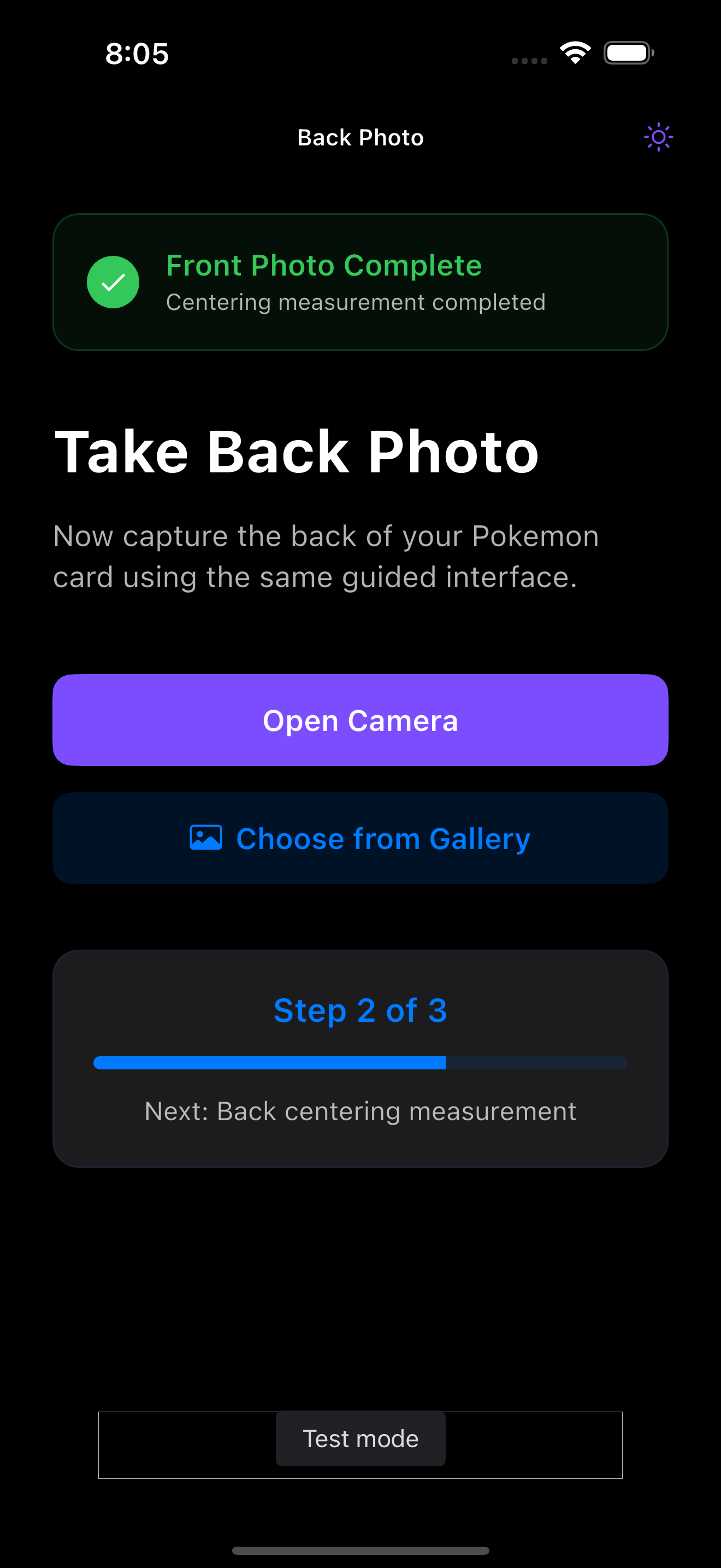 TCG Grading App