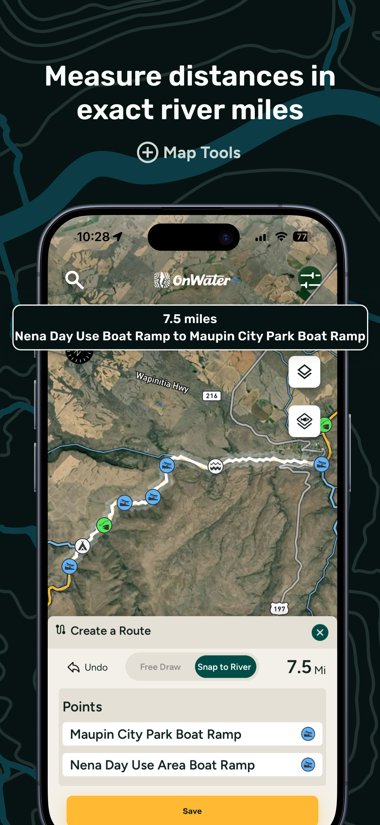 onWater: Fishing Spots Map screenshot 8