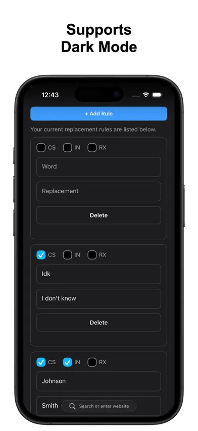 Word Replacer for Safari screenshot 4
