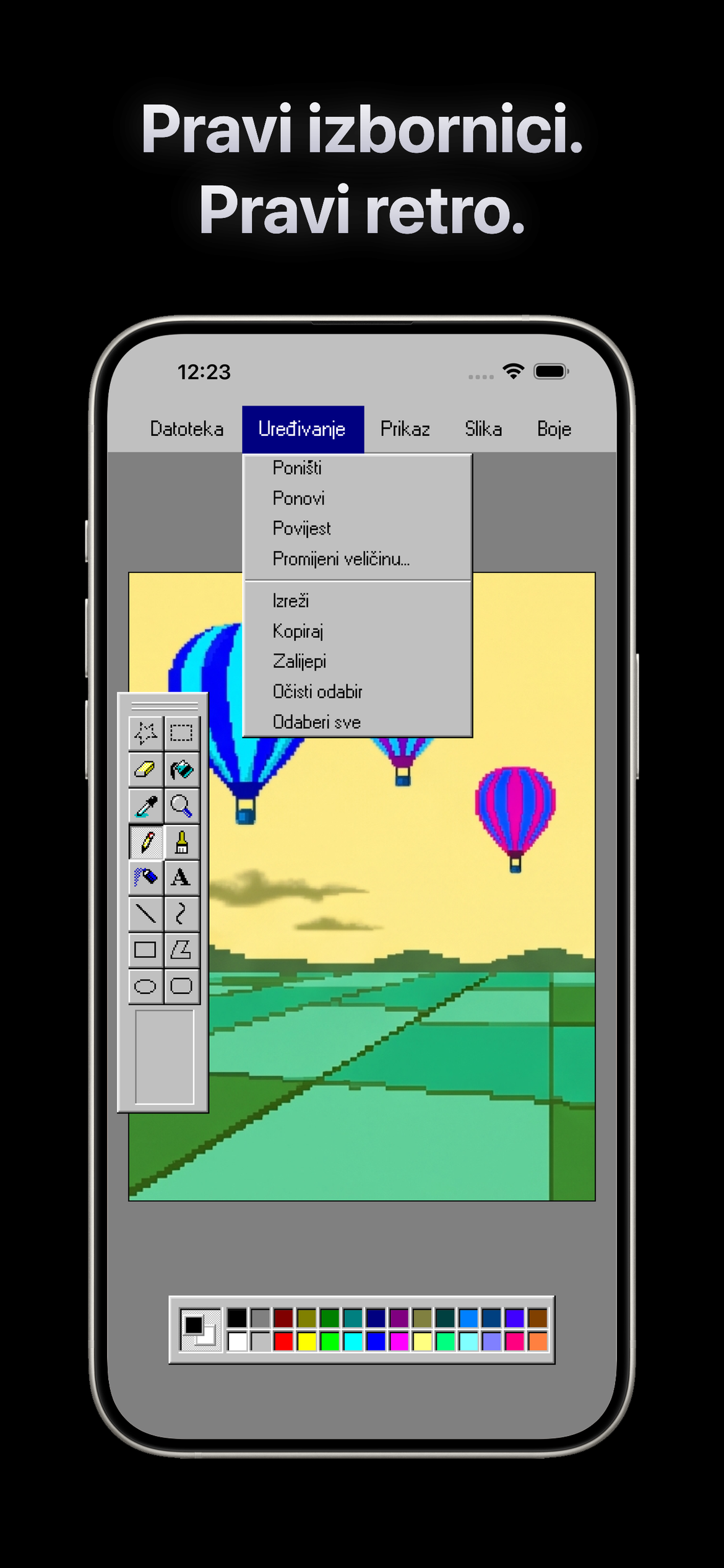 Paint.exe - Retro — Pravi izbornici, pravi retro