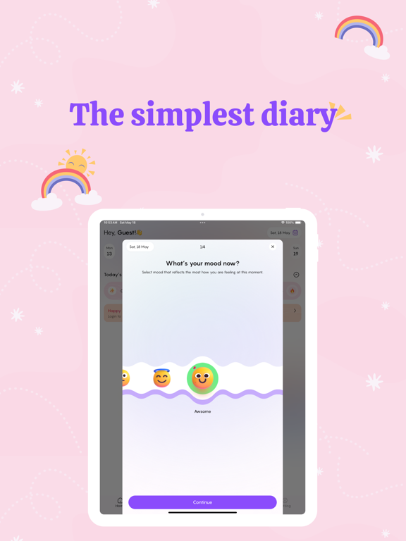 Screenshot #5 pour Happy day: Daily Mood Tracker