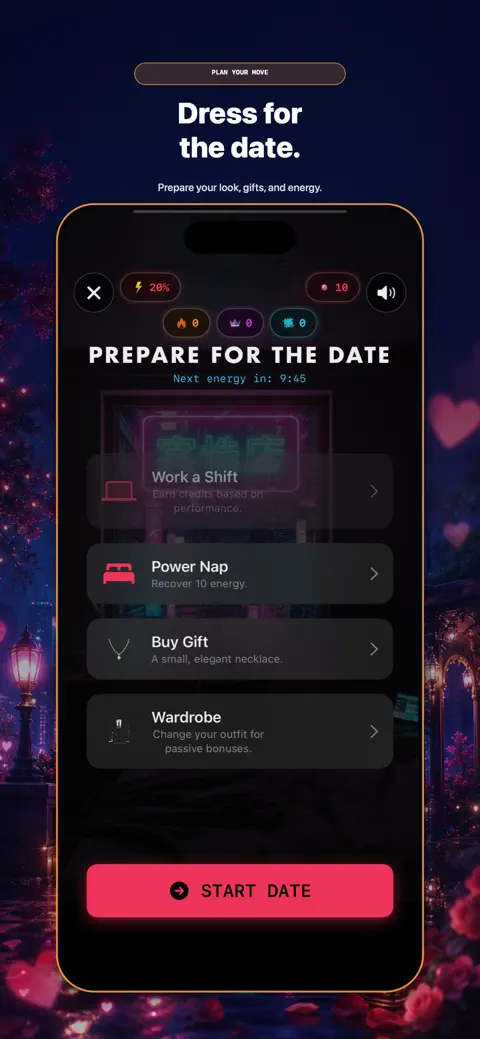 Impossible Valentine: Date Sim: App Store preview 3