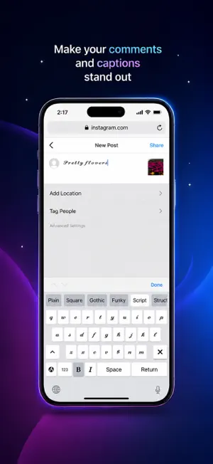 Keyboard Fonts & Cursive Text screenshot 3
