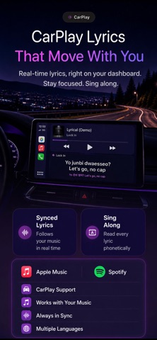 Lyrical - Dynamic Lyrics iPhone screenshot