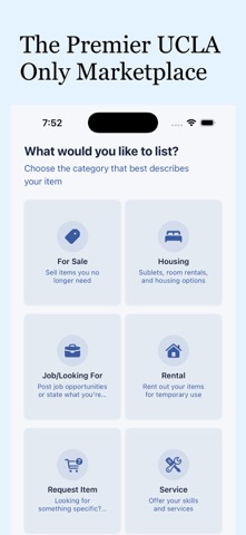 Unilist - Campus Marketplace iPhone screenshot