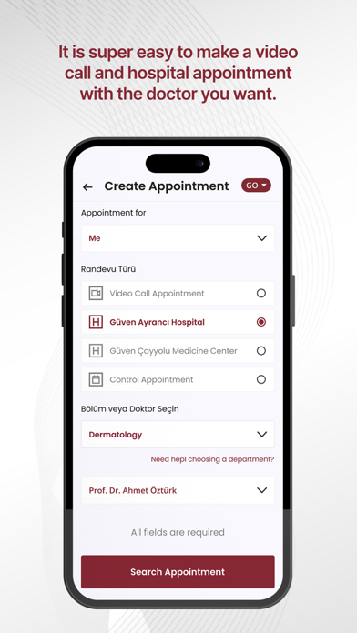 Güven Online iPhone screenshot 2 - Medical app