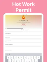 hot work permit ipad resimleri 1