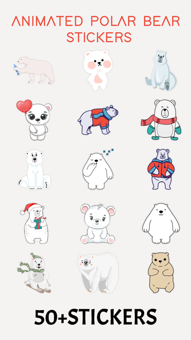 Animated Polar Bear Stickers! Screenshot