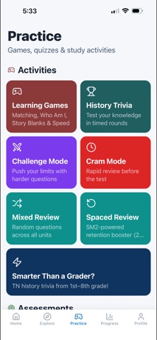 U.S. History Hack 1877-Present iPhone screenshot