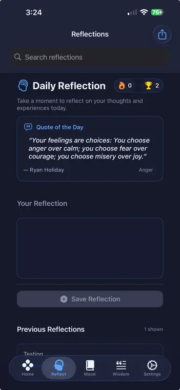 Stoic Mood App screenshot 4 of 6