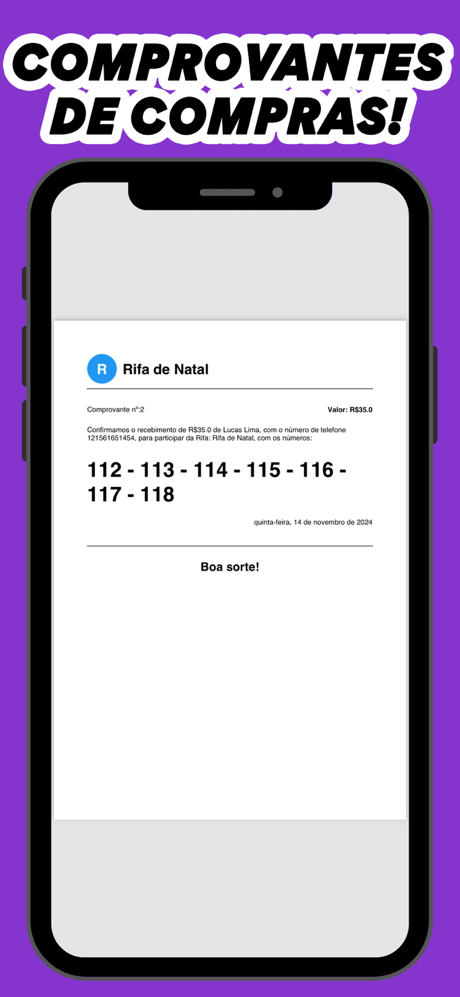 Rifa Fácil: Sorteio Digital screenshot 4