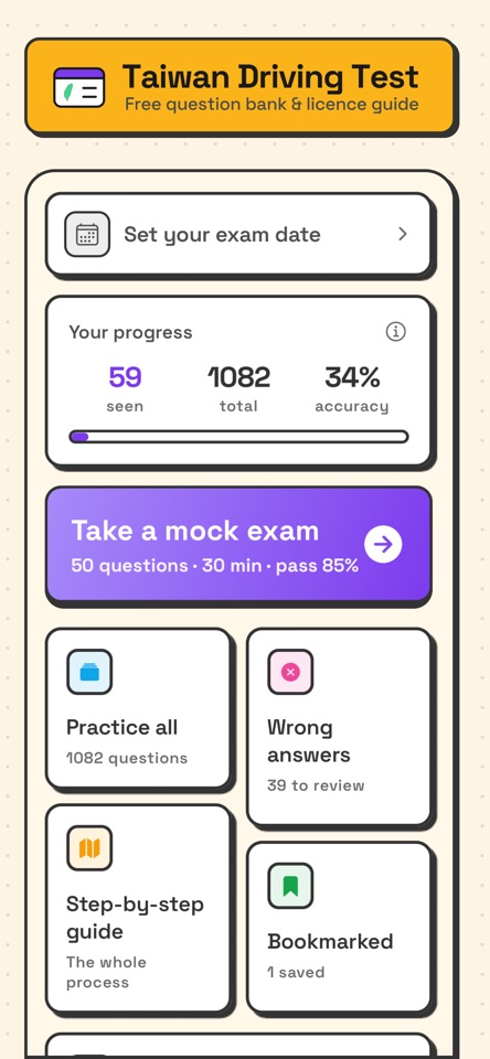 Taiwan Driving Test & Guide screenshot 1