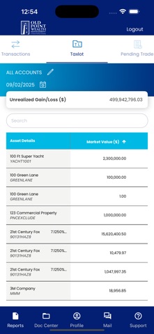 Old Point Wealth GWAccess Screenshot 7 of 10