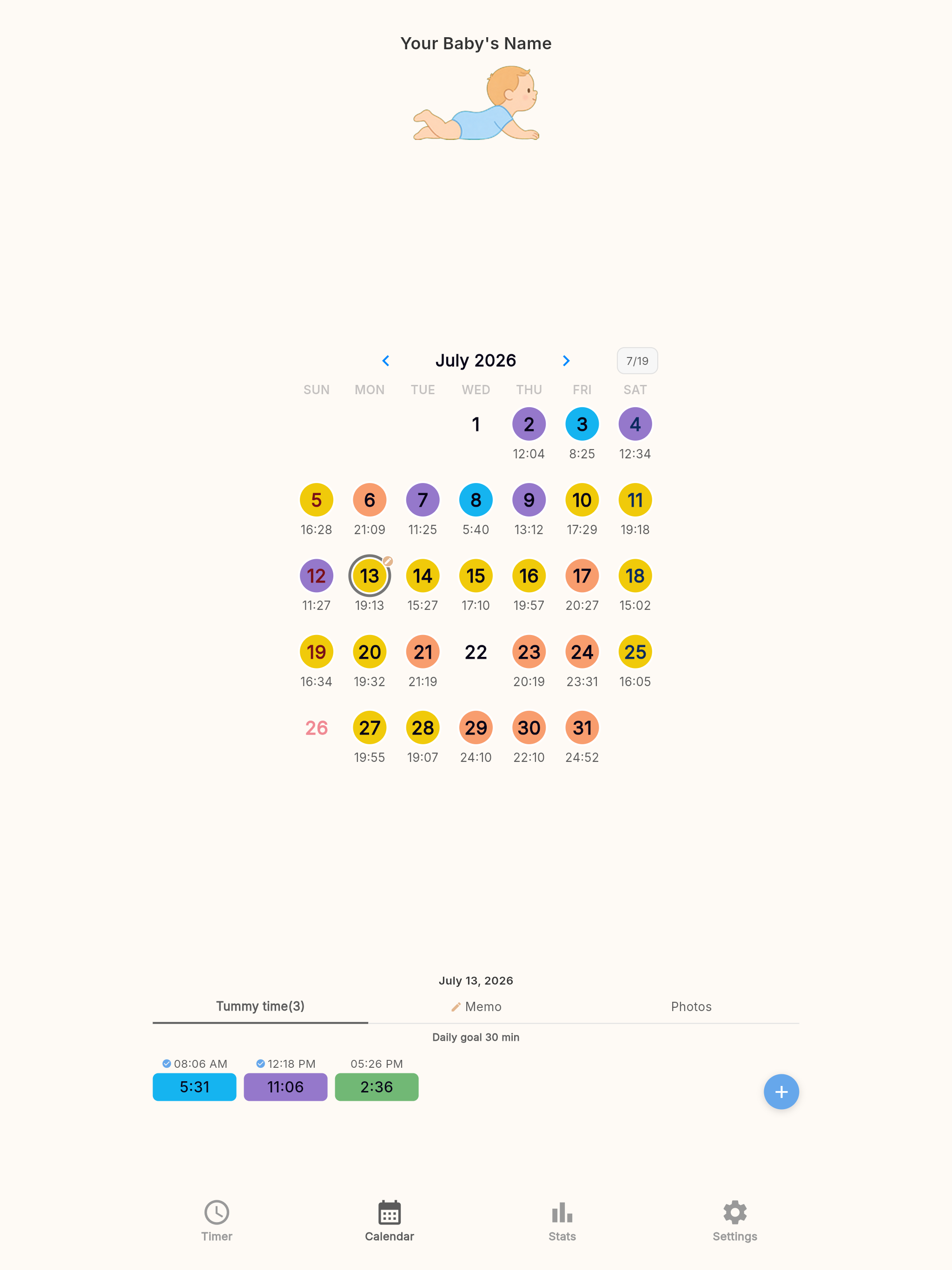 Tummies: Tummy Time Tracker screenshot 7