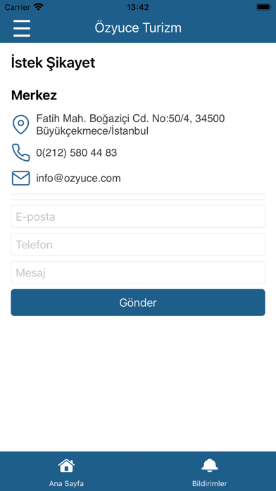 Özyüce Turizm Screenshot