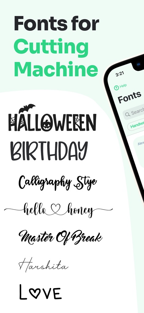 Fonts for Cutting Machine - Graphics & Design App | MWM