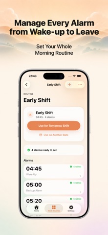 ShiftSet - Shift Work Alarm screenshot