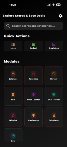 Shopping List & Budget Planner screenshot