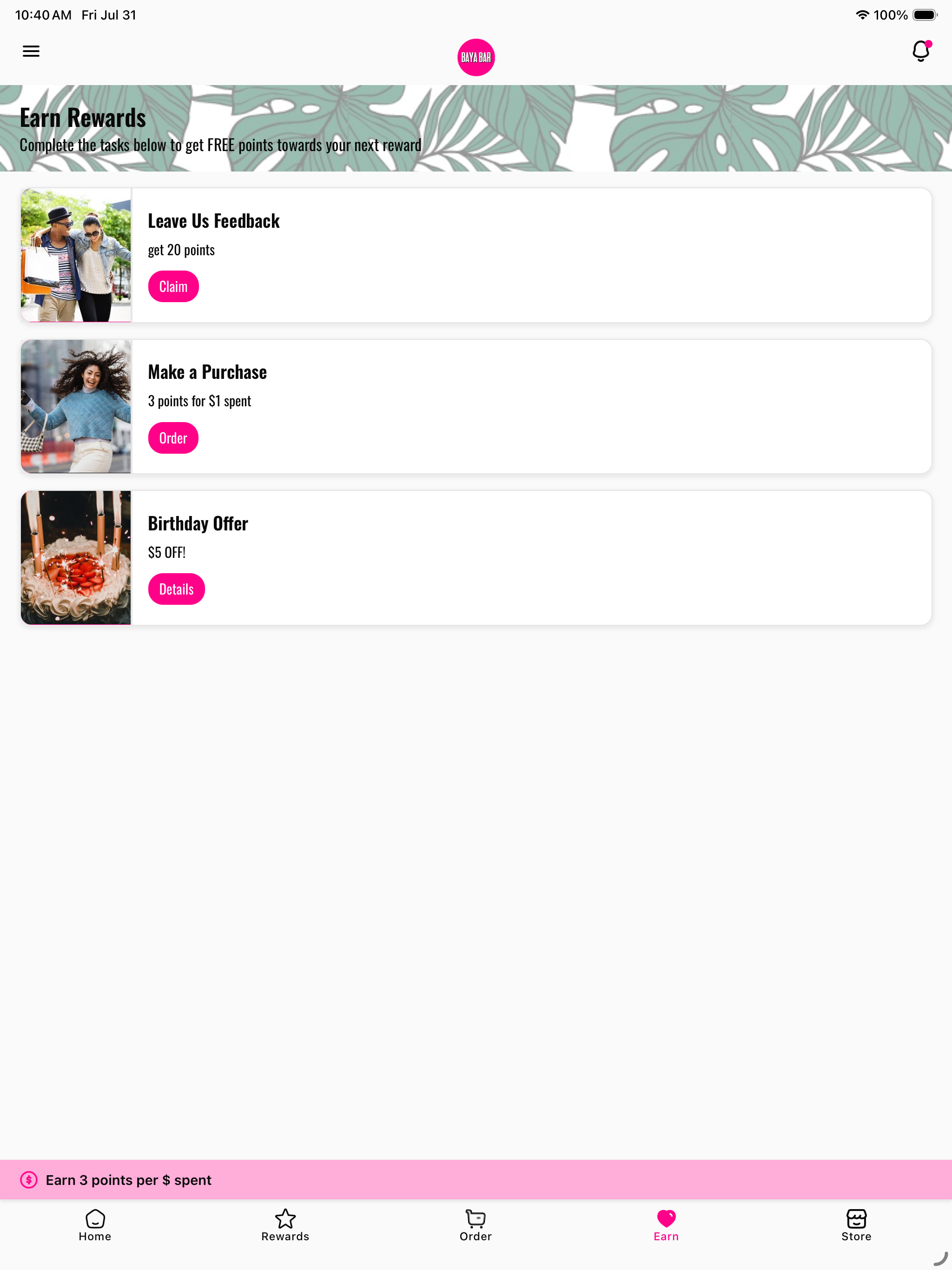 Baya Bar Rewards screenshot 6