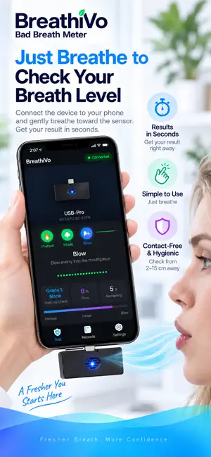 BreathiVo Bad Breath Meter screenshot 2