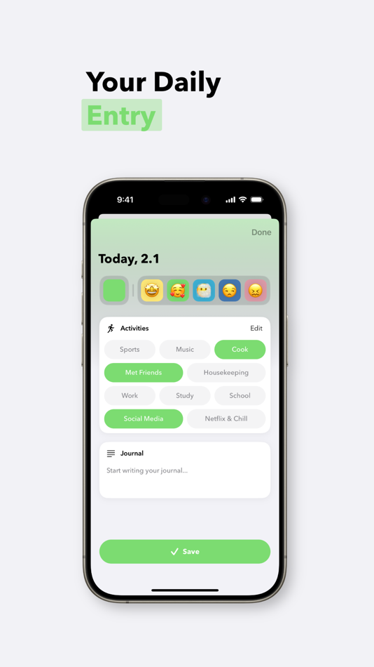#3. mood! (iOS) Av: Moritz Breuer