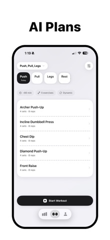 Lift AI - Gym Workout Planner screenshot