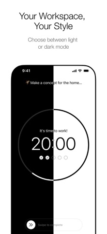 Pomodor Task tracker app screenshot