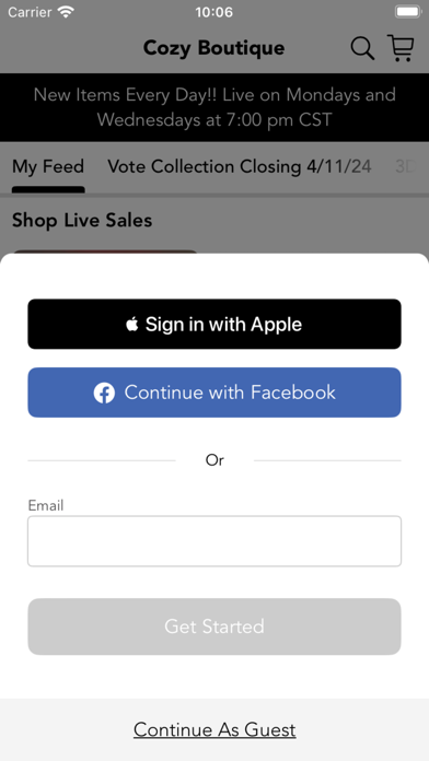 Cozy Boutique Screenshot 1 - AppWisp.com