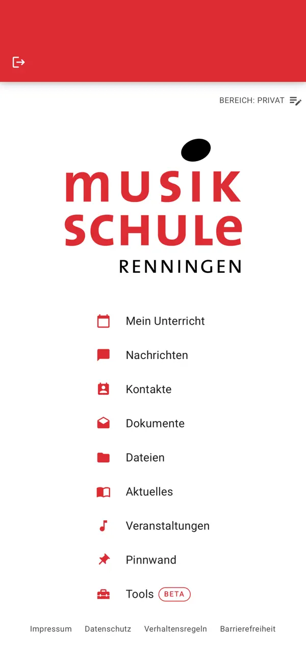 Screenshot #1 pour Musikschule Renningen