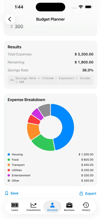 Finance Calculator Plus screenshot 1
