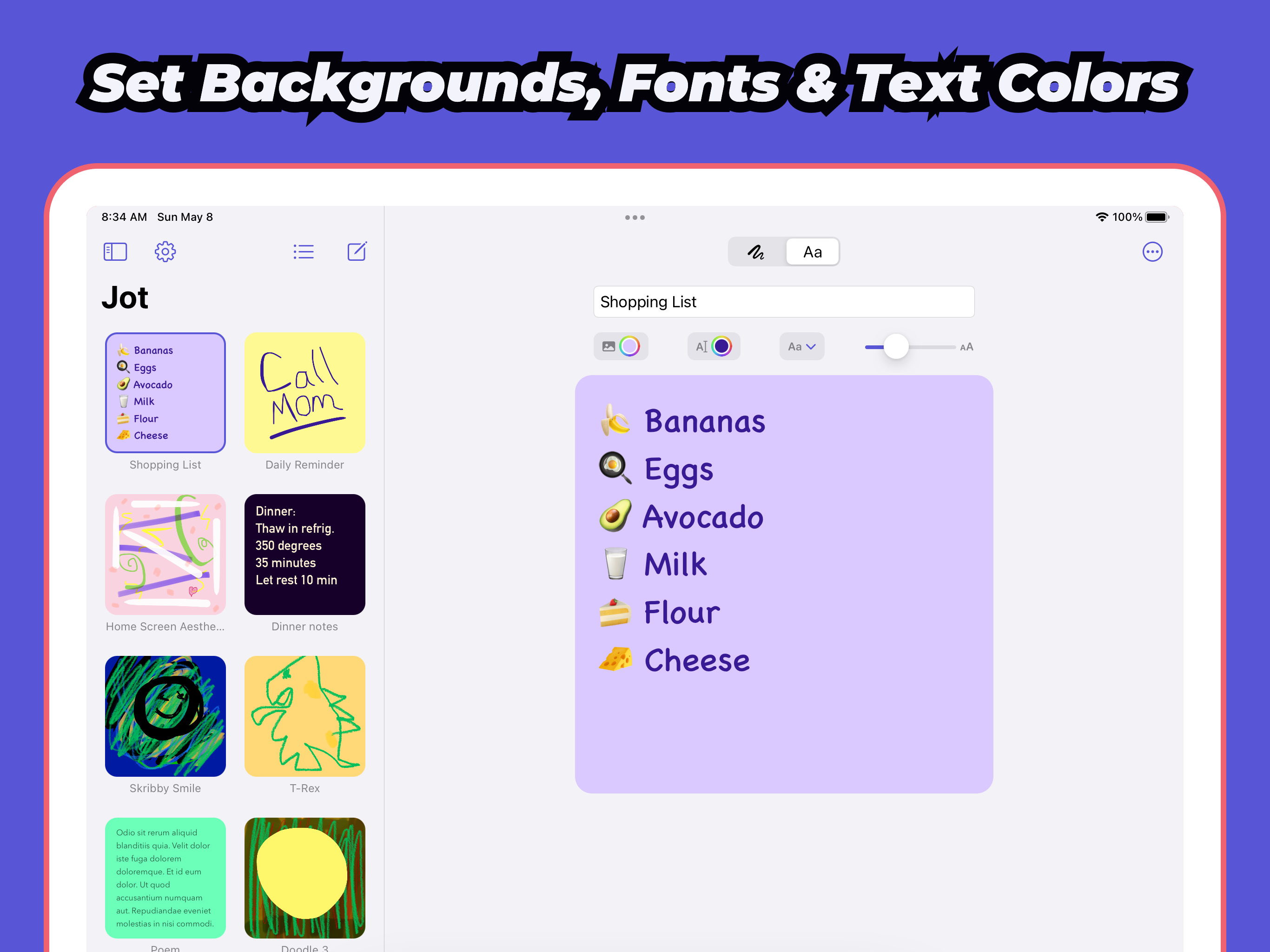 Sticky Notes Widgets: Jot