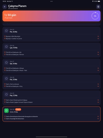 Benim Sınavım iPad screenshot